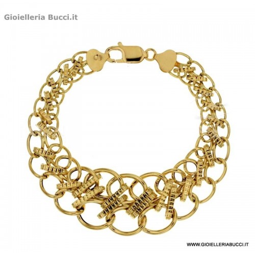 BRACCIALE CATENA IN ORO GIALLO 18 KT 803321722614