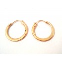 BOUCLES D'OREILLES CERCEAUX EN OR JAUNE 18 KT