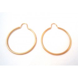 BOUCLES D'OREILLES EN JAUNE OR 18 KT 