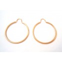 ARETES DE AROS DE ORO AMARILLO DE 18 KT 