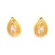 ORECCHIN IN ORO GIALLO 18 KT CON ZIRCONI BIANCHI