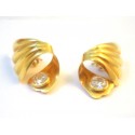 ORECCHINI IN ORO GIALLO 18 KT CON ZIRCONI