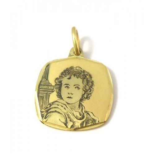 CIONDOLO BIMBO IN ORO GIALLO 18 KT + COLLANA IN OMAGGIO