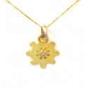 COLLANA CON CIONDOLO TIMONE IN ORO GIALLO 18 KT