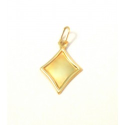 CIONDOLO PENDENTE IN ORO GIALLO 18 KT + COLLANA IN OMAGGIO