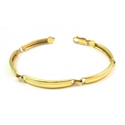 BRACCIALE UOMO IN ORO GIALLO 18 KT MODELLO PIASTRE