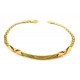 BRACCIALE CATENA UOMO A PIASTRA CENTRALE IN ORO GIALLO 18 KT