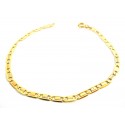 BRACCIALE CATENA IN ORO GIALLO BIANCO E ROSSO 18 KT 