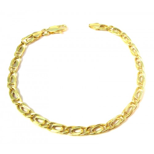 BRACCIALE CATENA IN ORO GIALLO 18 KT 