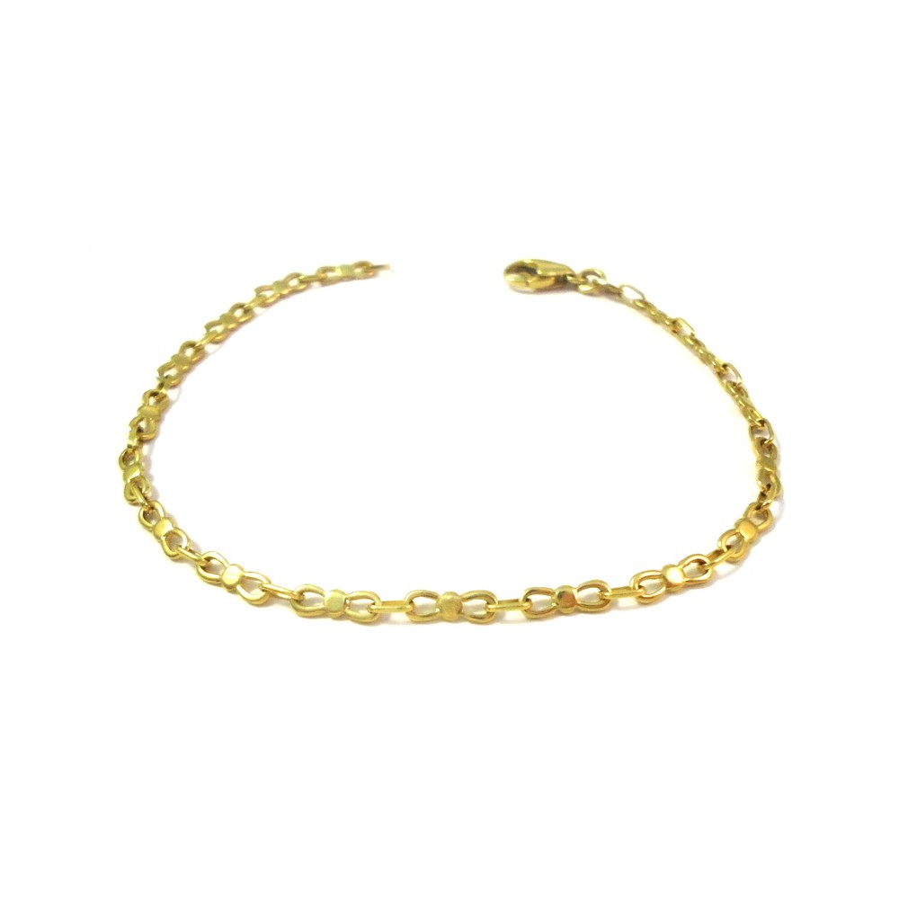 BRACCIALE UNISEX IN ORO GIALLO 18 KT MODELLO CATENA