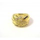 ANELLO DA DONNA IN ORO GIALLO 18 KT CON DIAMANTI E ONICE