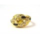 ANELLO DA DONNA IN ORO GIALLO 18 KT CON ZIRCONI