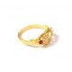 ANELLO DA DONNA IN ORO GIALLO 18 KT CON ZIRCONI