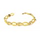 BRACCIALE DONNA IN ORO BIANCO E GIALLO 18 KT