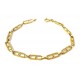 BRACCIALE CATENA UNISEX IN ORO GIALLO 18 KT 