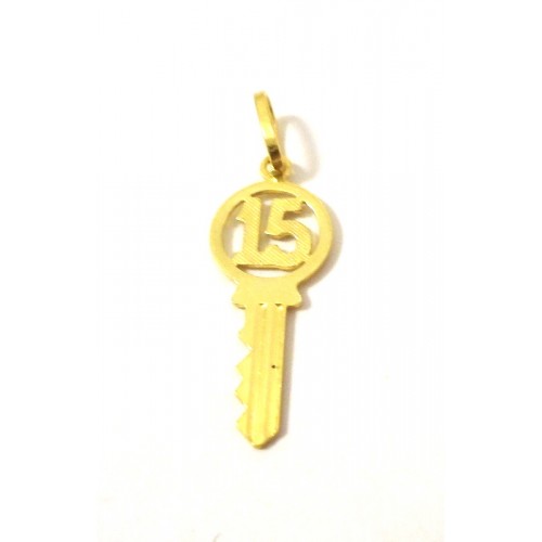 Anhanger Schlussel Glucksbringer Gelbgold 18 Kt Kette Schnursenkel Gratis
