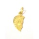 18 KT YELLOW GOLD HEART PENDANT MEDIUM + FREE NECKLACE