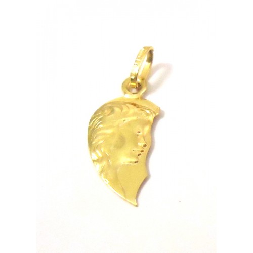 PENDENTIF DE COEUR OR JAUNE 18 KT COLLIER MOYEN + GRATUIT