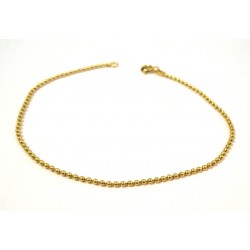 BRACCIALE UNISEX IN ORO GIALLO 18 KT CON PALLINE