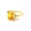 ANELLO DA DONNA IN ORO GIALLO 18 KT CON ZIRCONE