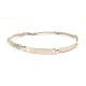 BRACCIALE DA UOMO IN ORO BIANCO 18 KT