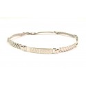 BRACCIALE DA UOMO IN ORO BIANCO 18 KT