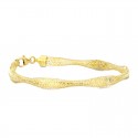 BRACCIALE DA DONNA IN ORO GIALLO 18 KT ELASTICIZZATO CON CHIUSURA