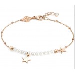 BRACCIALE NOMINATION MELODIE IN ARGENTO 925 ROSE' CON PERLE E STELLA 147710033