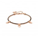 BRACCIALE TENNIS NOMINATION IN ARGENTO 925 ROSE'CON CUORI 148600002