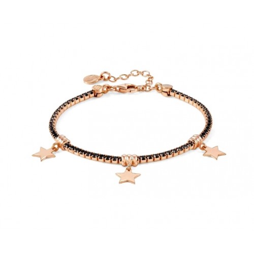 BRACCIALE TENNIS NOMINATION IN ARGENTO 925 ROSE'CON STELLE 148600033