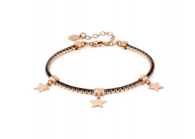 BRACCIALE TENNIS NOMINATION IN ARGENTO 925 ROSE'CON STELLE 148600033