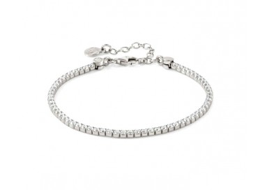 BRACCIALE TENNIS UNISEX NOMINATION IN ARGENTO 925 RODIATO