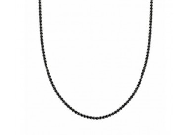 COLLANA TENNIS NOMINATION DA DONNA IN ARGENTO 925 ZIRCONI NERI BRILLANTI