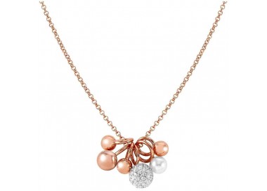 COLLANA DONNA NOMINATION IN ARGENTO 925 ROSA CON PERLE E ZIRCONI 149006/011