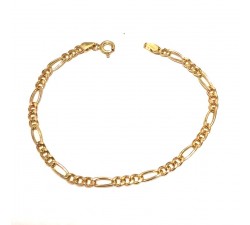 BRACCIALE CATENA DA UOMO IN ORO GIALLO 18 KT