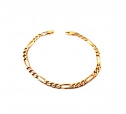 BRACCIALE CATENA DA UOMO IN ORO GIALLO 18 KT