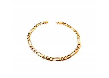 BRACCIALE CATENA DA UOMO IN ORO GIALLO 18 KT