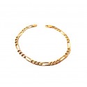 BRACCIALE CATENA DA UOMO IN ORO GIALLO 18 KT