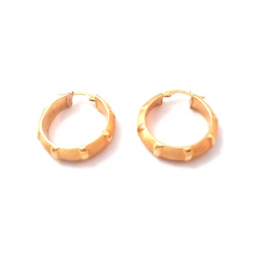 ORECCHINI CERCHI IN ORO GIALLO 18 KT 