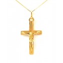 COLLANA CON CROCIFISSO IN ORO GIALLO 18 KT