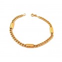 BRACCIALE CATENA DA UOMO IN ORO GIALLO 18 KT