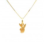 COLLANA IN ORO GIALLO 18 KT CON CONIGLIETTO