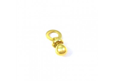 CIONDOLO CUCCIO IN ORO GIALLO 18 KT + COLLANA LACCIO OMAGGIO