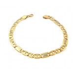 BRACCIALE CATENA UNISEX IN ORO GIALLO 18 KT 