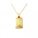 COLLANA CON SEGNO ZODIACALE BILANCIA IN ORO GIALLO 18 KT