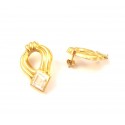 ORECCHINI IN ORO GIALLO 18 KT CON ZIRCONI