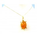 COLLANA DA DONNA IN ORO GIALLO 18 KT CON PENDENTE TARTARUGA 