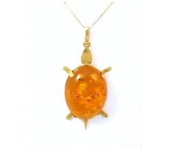 COLLANA DA DONNA IN ORO GIALLO 18 KT CON PENDENTE TARTARUGA 