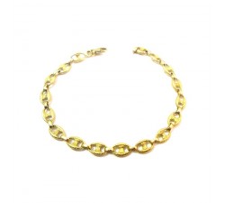 BRACCIALE CATENA IN ORO GIALLO 18 KT