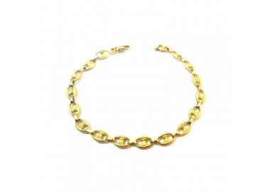 BRACCIALE CATENA IN ORO GIALLO 18 KT